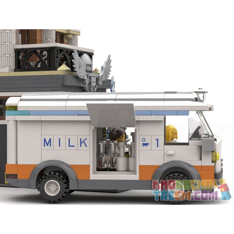 JIESTAR 89113 URGE 10194 non  QUẢNG TRƯỜNG ĐÀI PHUN NƯỚC bộ đồ chơi xếp lắp ráp ghép mô hình Creator THE FOUNTAIN SQUARE Sáng Tạo 2951 khối