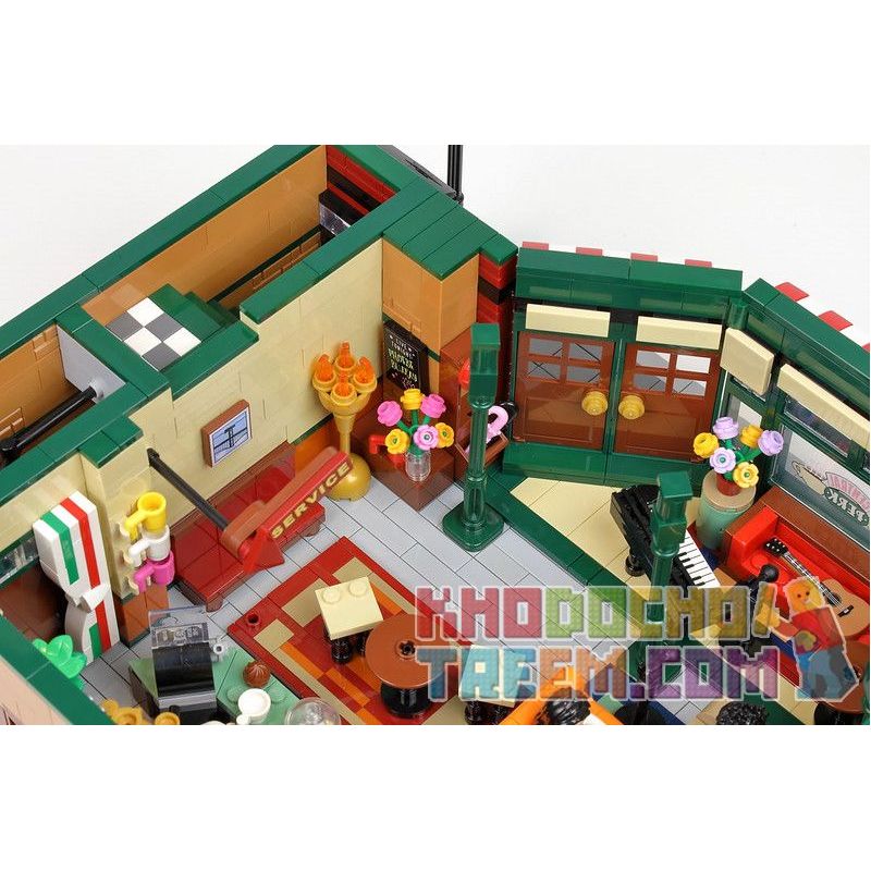 JIESTAR 89106 URGE 10189 MouldKing 16014 Mould King 16014 REBRICKABLE MOC-34463 34463 MOC34463 non  CÁC BẠN XÂY DỰNG LÝ THUYẾT VỤ NỔ LỚN bộ đồ chơi xếp lắp ráp ghép mô hình Creator CENTRAL PERK BIG BANG THEORY MODULAR Sáng Tạo 4294 khối
