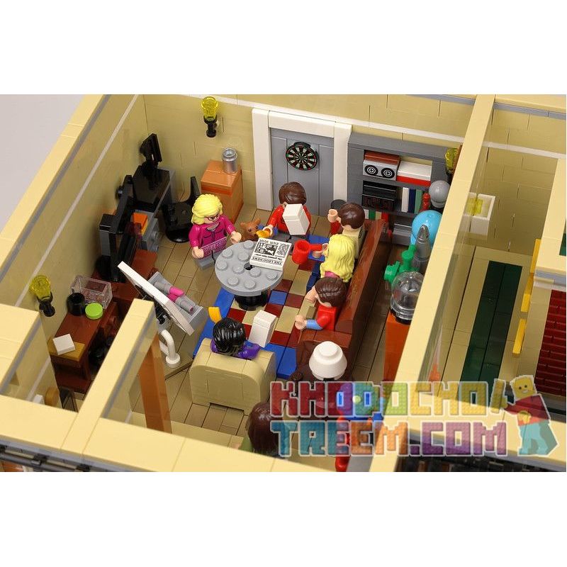 JIESTAR 89106 URGE 10189 MouldKing 16014 Mould King 16014 REBRICKABLE MOC-34463 34463 MOC34463 non  CÁC BẠN XÂY DỰNG LÝ THUYẾT VỤ NỔ LỚN bộ đồ chơi xếp lắp ráp ghép mô hình Creator CENTRAL PERK BIG BANG THEORY MODULAR Sáng Tạo 4294 khối