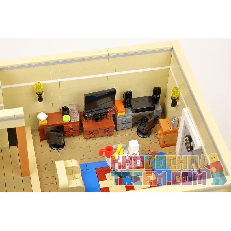 JIESTAR 89106 URGE 10189 MouldKing 16014 Mould King 16014 REBRICKABLE MOC-34463 34463 MOC34463 non  CÁC BẠN XÂY DỰNG LÝ THUYẾT VỤ NỔ LỚN bộ đồ chơi xếp lắp ráp ghép mô hình Creator CENTRAL PERK BIG BANG THEORY MODULAR Sáng Tạo 4294 khối