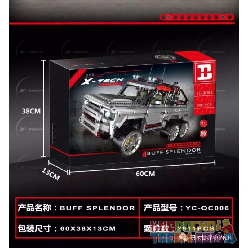 HAPPY BUILD YC-QC006 QC006 YCQC006 non  MERCEDES-BENZ G63 AMG 6X6 1:10 tỷ lệ 1:10 bộ đồ chơi xếp lắp ráp ghép mô hình  BUFF SPLENDOR Kỹ Thuật Công Nghệ Cao Mô Hình Phương Tiện 2911 khối HAPPY BUILD YC-QC006 QC006 YCQC006 non  MERCEDES-BENZ G63 AMG 6X6 1:10 tỷ lệ 1:10 bộ đồ chơi xếp lắp ráp ghép mô hình  BUFF SPLENDOR Kỹ Thuật Công Nghệ Cao Mô Hình Phương Tiện 2911 khối