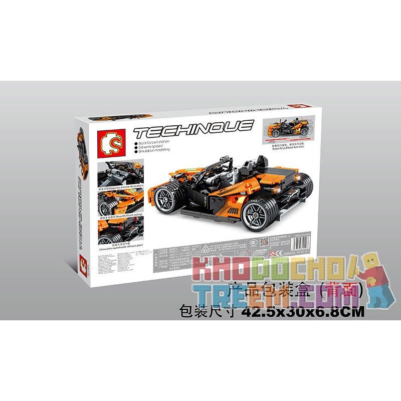 IBLOCK PL-920-143 920-143 PL920-143 SEMBO 701405 non  XE ĐẦU KÉO KTM X-BOW GT bộ đồ chơi xếp lắp ráp ghép mô hình Speed Champions Racing Cars Đua Xe Công Thức 404 khối