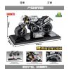 IBLOCK PL-920-185 920-185 PL920-185 SEMBO 701113 non  TRIUMPH MOTORCYCLE. bộ đồ chơi xếp lắp ráp ghép mô hình Motorcycle Motorbike TRIUMPH FROG Xe Hai Bánh 235 khối