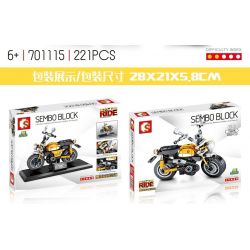 SEMBO 701115 non  XE MÁY HONDA MONKEY bộ đồ chơi xếp lắp ráp ghép mô hình Motorcycle Motorbike Xe Hai Bánh 221 khối SEMBO 701115 non  XE MÁY HONDA MONKEY bộ đồ chơi xếp lắp ráp ghép mô hình Motorcycle Motorbike Xe Hai Bánh 221 khối