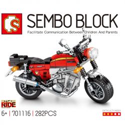SEMBO 701116 non  HONDA CB750. bộ đồ chơi xếp lắp ráp ghép mô hình Motorcycle Motorbike HONDA MONKEY CB750 Xe Hai Bánh 282 khối