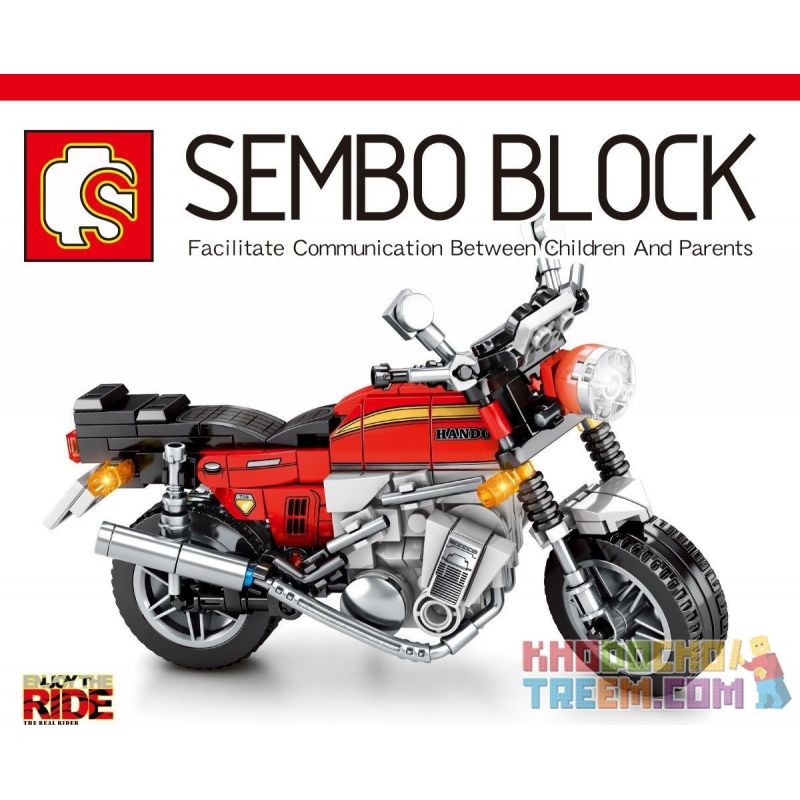 SEMBO 701116 non  HONDA CB750. bộ đồ chơi xếp lắp ráp ghép mô hình Motorcycle Motorbike HONDA MONKEY CB750 Xe Hai Bánh 282 khối