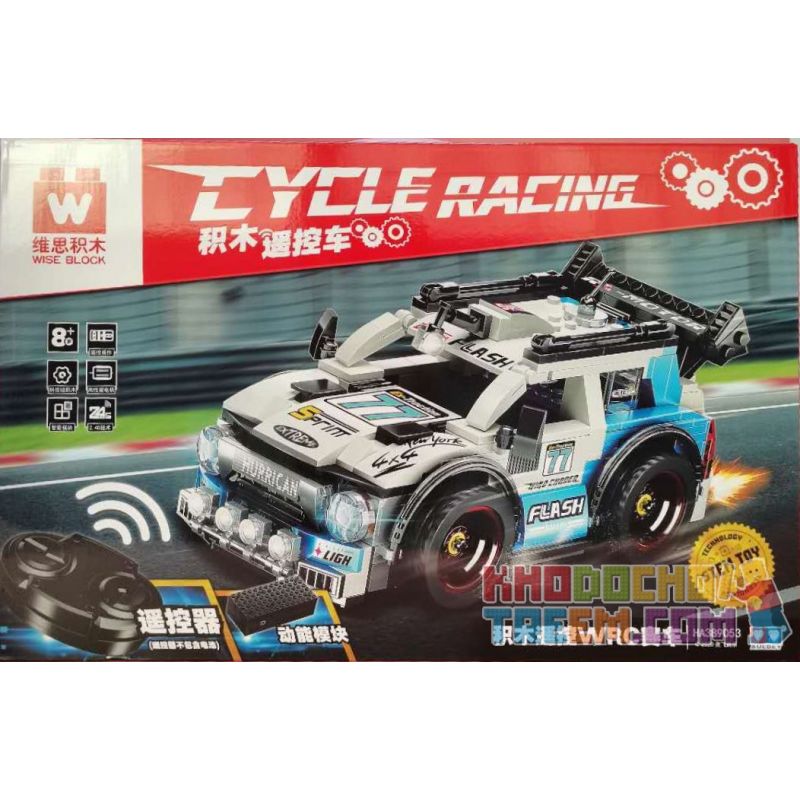 WISE BLOCK HA389053 389053 HA389115 389115 non  ĐUA XE WRC ĐIỀU KHIỂN TỪ XA bộ đồ chơi xếp lắp ráp ghép mô hình Speed Champions Racing Cars CYCLE RACING Đua Xe Công Thức 380 khối