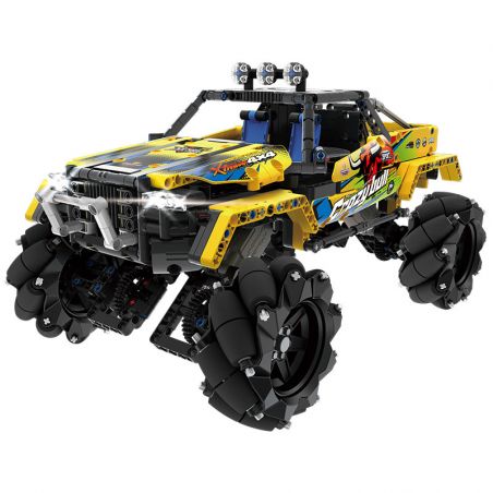 QIHUI 9802 non  STUNT DRIFT XE ĐỊA HÌNH DẪN ĐỘNG BỐN BÁNH bộ đồ chơi xếp lắp ráp ghép mô hình  Kỹ Thuật Công Nghệ Cao Mô Hình Phương Tiện 1030 khối