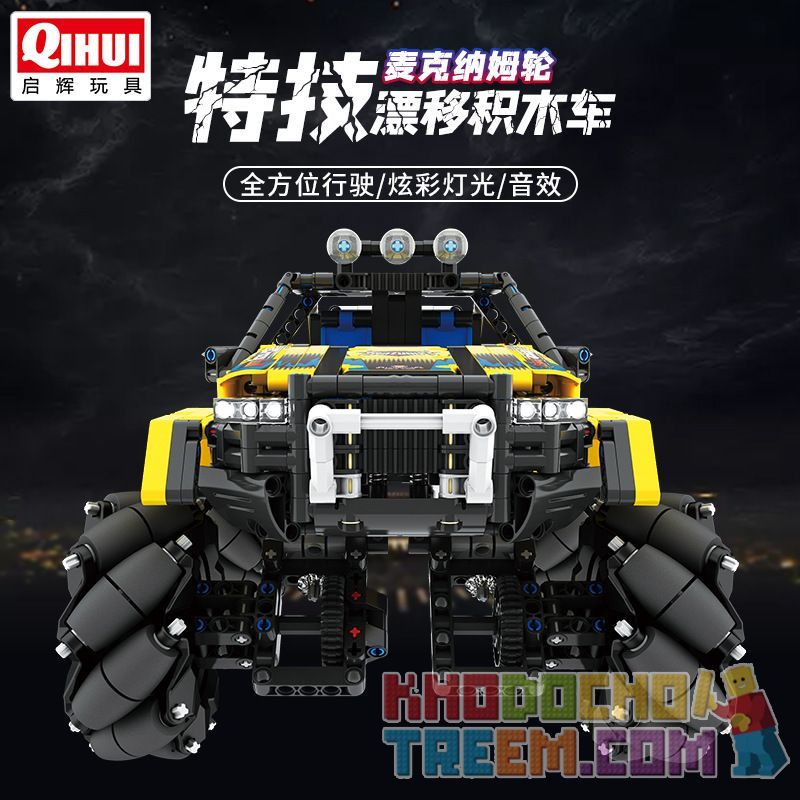 QIHUI 9802 non  STUNT DRIFT XE ĐỊA HÌNH DẪN ĐỘNG BỐN BÁNH bộ đồ chơi xếp lắp ráp ghép mô hình  Kỹ Thuật Công Nghệ Cao Mô Hình Phương Tiện 1030 khối