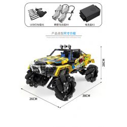 QIHUI 9802 non  STUNT DRIFT XE ĐỊA HÌNH DẪN ĐỘNG BỐN BÁNH bộ đồ chơi xếp lắp ráp ghép mô hình  Kỹ Thuật Công Nghệ Cao Mô Hình Phương Tiện 1030 khối