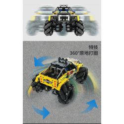 QIHUI 9802 non  STUNT DRIFT XE ĐỊA HÌNH DẪN ĐỘNG BỐN BÁNH bộ đồ chơi xếp lắp ráp ghép mô hình  Kỹ Thuật Công Nghệ Cao Mô Hình Phương Tiện 1030 khối