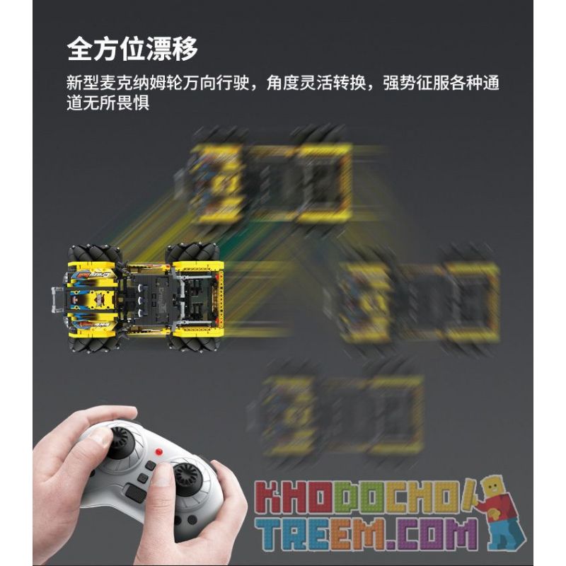 QIHUI 9802 non  STUNT DRIFT XE ĐỊA HÌNH DẪN ĐỘNG BỐN BÁNH bộ đồ chơi xếp lắp ráp ghép mô hình  Kỹ Thuật Công Nghệ Cao Mô Hình Phương Tiện 1030 khối