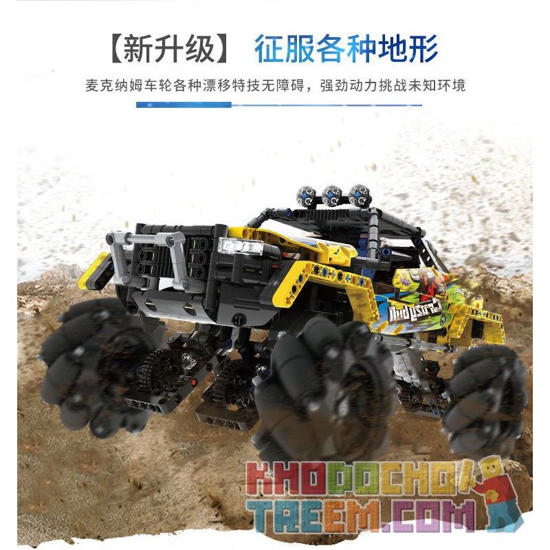 QIHUI 9802 non  STUNT DRIFT XE ĐỊA HÌNH DẪN ĐỘNG BỐN BÁNH bộ đồ chơi xếp lắp ráp ghép mô hình  Kỹ Thuật Công Nghệ Cao Mô Hình Phương Tiện 1030 khối