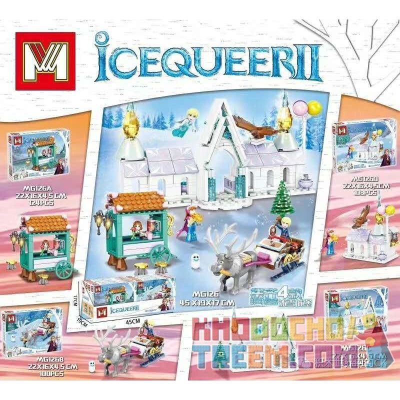 MINGGE MG126 Xếp hình kiểu Lego IceQueer II Frozen 4 Models Of Ice And Snow Castle 4 Loại Lâu đài Băng 432 khối