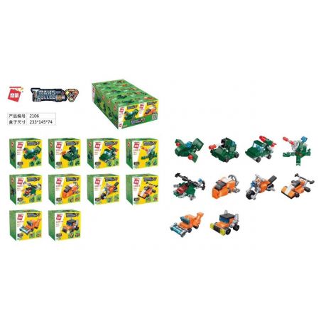 Enlighten 2106 Qman 2106 non  10 MÔ HÌNH bộ đồ chơi xếp lắp ráp ghép mô hình Transformers TRANSCOLLECTOR Robot Đại Chiến Người Máy Biến Hình