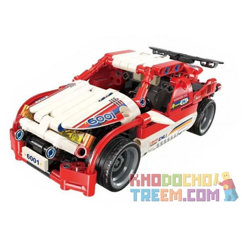 Enlighten 6001 Qman 6001 non Lego XẾP HẠNG XE ĐUA ĐỎ RED WOLF bộ đồ chơi xếp lắp ráp ghép mô hình Technic MODEL POWER Kỹ Thuật Công Nghệ Cao Mô Hình Phương Tiện 257 khối