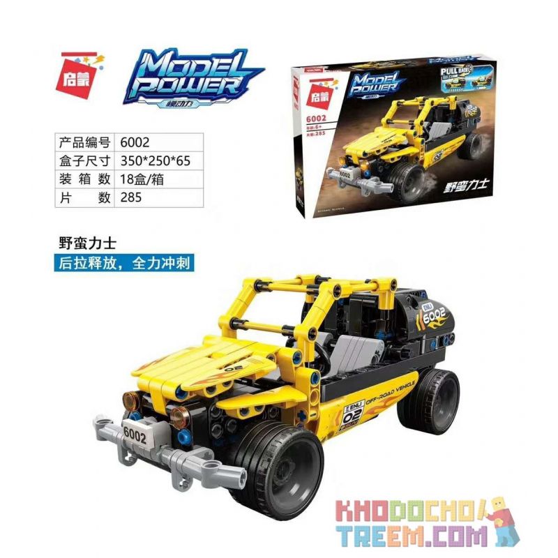 Enlighten 6002 Qman 6002 non  XE ĐUA BẠO LỰC bộ đồ chơi xếp lắp ráp ghép mô hình  MODEL POWER Kỹ Thuật Công Nghệ Cao Mô Hình Phương Tiện 285 khối