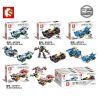 SEMBO 607069 non  XE BỐN BÁNH 607069 bộ đồ chơi xếp lắp ráp ghép mô hình Speed Champions Racing Cars FAMOUS CAR Đua Xe Công Thức 171 khối