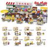XIPOO XP93210 93210 non  PHỐ ĂN VẶT HỒNG KÔNG bộ đồ chơi xếp lắp ráp ghép mô hình City Thành Phố