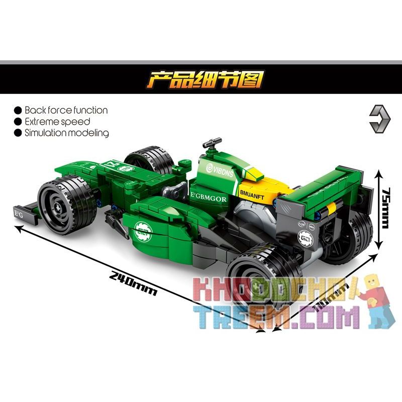 IBLOCK PL-920-141 920-141 PL920-141 SEMBO 701354 non  RENAULT CRANE. bộ đồ chơi xếp lắp ráp ghép mô hình  TECHINQUE RENAULT Kỹ Thuật Công Nghệ Cao Mô Hình Phương Tiện 337 khối