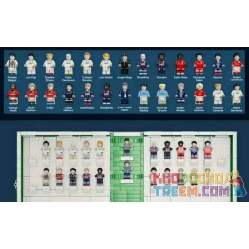 QIZHILE 90010 non  SÁCH BÓNG ĐÁ FIFA bộ đồ chơi xếp lắp ráp ghép mô hình FOOTBALLBOOK 2317 khối