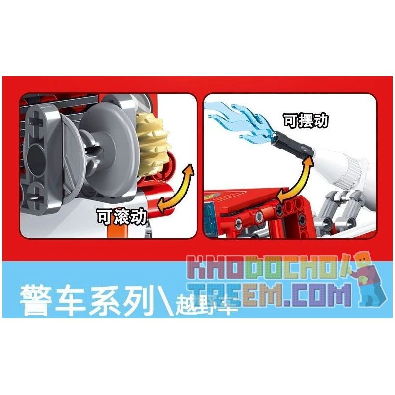 SHENZHEN RAEL ENTERTAINMENT 50001 50002 50003 50004 non  4 LOẠI XE CẢNH SÁT ĐÔ THỊ BEN KỸ THUẬT CỨU HỎA ĐỊA HÌNH QUÂN ĐỘI bộ đồ chơi xếp lắp ráp ghép mô hình  FREERUNNER TRUCKER Kỹ Thuật Công Nghệ Cao Mô Hình Phương Tiện 1379 khối