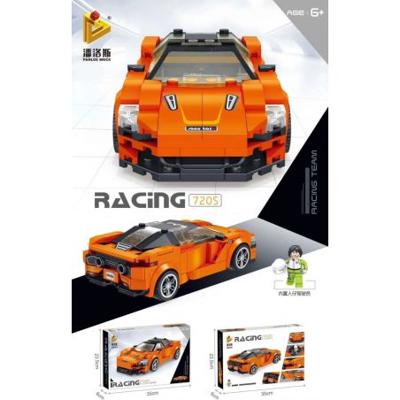 PanlosBrick 666004 Panlos Brick 666004 non  MCLARELE 720S. bộ đồ chơi xếp lắp ráp ghép mô hình Speed Champions Racing Cars RACING TEAM MCLAREN 720S Đua Xe Công Thức