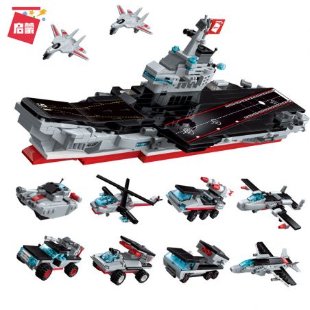 Enlighten 1418 1418D Qman 1418 1418D non  TÀU SÂN BAY LIÊU NINH 8 TỔ HỢP XE TĂNG TIÊN PHONG TRỰC THĂNG HURRICANE TÊN LỬA SKYFIRE JEEP TẤN CÔNG SÚNG PHÒNG KHÔNG DI ĐỘNG SẤM SÉT MÁY CHIẾN ĐẤU BOEING NIGHTHAWK bộ đồ chơi xếp lắp ráp ghép mô hình Military Army Quân Sự Bộ Đội