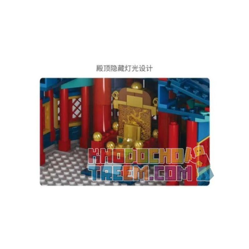 Kazi KY2001 2001 non  ĐỀN THIÊN ĐƯỜNG BẮC KINH 1 100 tỷ lệ 1:100 bộ đồ chơi xếp lắp ráp ghép mô hình Chinatown BEIJING TIANTAN Khu Phố Tàu 1736 khối