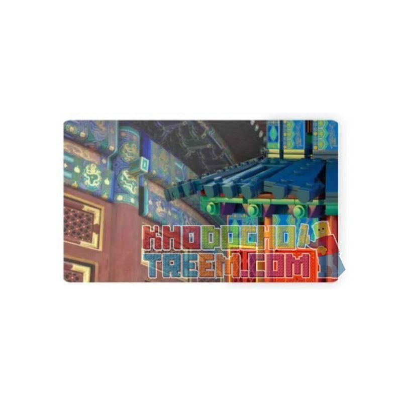 Kazi KY2001 2001 non  ĐỀN THIÊN ĐƯỜNG BẮC KINH 1 100 tỷ lệ 1:100 bộ đồ chơi xếp lắp ráp ghép mô hình Chinatown BEIJING TIANTAN Khu Phố Tàu 1736 khối