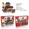 XINGBAO 01026 non  ZHIYUANFANG. bộ đồ chơi xếp lắp ráp ghép mô hình Chinatown 盛世唐朝 Khu Phố Tàu 2451 khối