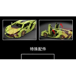 MouldKing 10011 Mould King 10011 non  LAMBORGHINI SIAN. bộ đồ chơi xếp lắp ráp ghép mô hình Speed Champions Racing Cars LINBAOGINNI SIERNE Đua Xe Công Thức 1168 khối