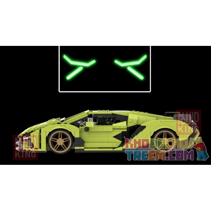 MouldKing 10011 Mould King 10011 non  LAMBORGHINI SIAN. bộ đồ chơi xếp lắp ráp ghép mô hình Speed Champions Racing Cars LINBAOGINNI SIERNE Đua Xe Công Thức 1168 khối
