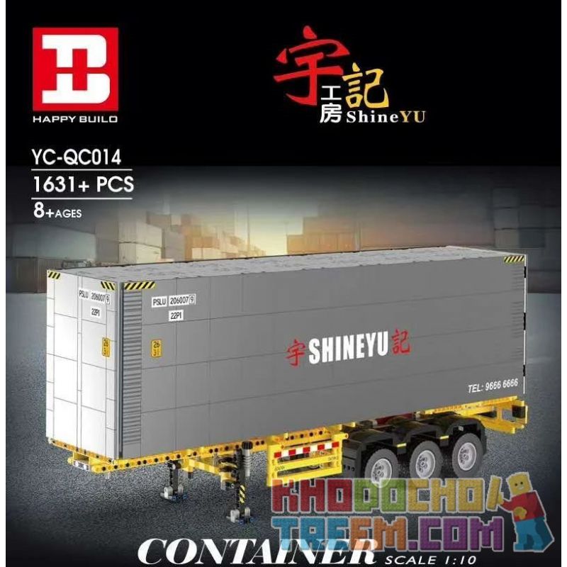 HAPPY BUILD YC-QC014 QC014 YCQC014 non  ĐƠN GIẢN HÓA VÙNG CHỨA 1:10 tỷ lệ 1:10 bộ đồ chơi xếp lắp ráp ghép mô hình Build Team SHINEYU CONTAINER Đội Xây Dựng 1631 khối HAPPY BUILD YC-QC014 QC014 YCQC014 non  ĐƠN GIẢN HÓA VÙNG CHỨA 1:10 tỷ lệ 1:10 bộ đồ chơi xếp lắp ráp ghép mô hình Build Team SHINEYU CONTAINER Đội Xây Dựng 1631 khối