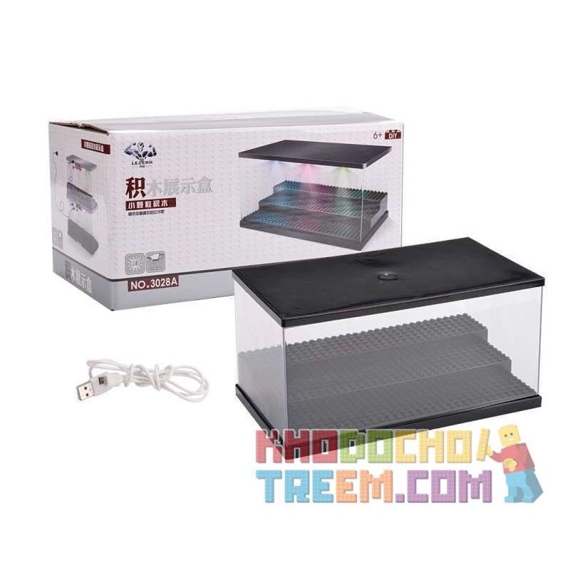 LEZHAN 3028A non  HỘP HIỂN THỊ HẠT NHỎ bộ đồ chơi xếp lắp ráp ghép mô hình Gear Đồ Lắp Ghép 2 khối