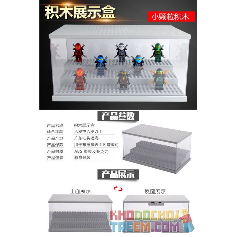 LEZHAN 3028A non  HỘP HIỂN THỊ HẠT NHỎ bộ đồ chơi xếp lắp ráp ghép mô hình Gear Đồ Lắp Ghép 2 khối