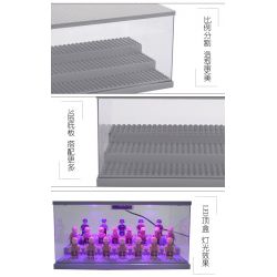 LEZHAN 3028A non  HỘP HIỂN THỊ HẠT NHỎ bộ đồ chơi xếp lắp ráp ghép mô hình Gear Đồ Lắp Ghép 2 khối