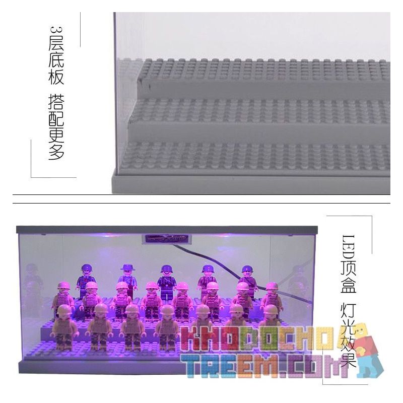 LEZHAN 3028A non  HỘP HIỂN THỊ HẠT NHỎ bộ đồ chơi xếp lắp ráp ghép mô hình Gear Đồ Lắp Ghép 2 khối