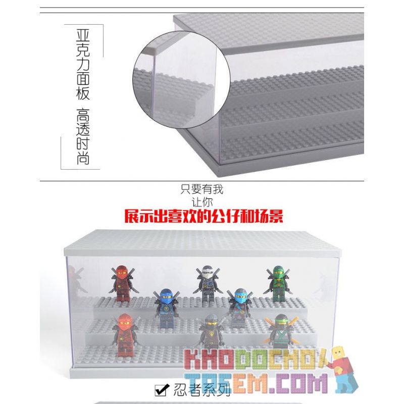 LEZHAN 3028A non  HỘP HIỂN THỊ HẠT NHỎ bộ đồ chơi xếp lắp ráp ghép mô hình Gear Đồ Lắp Ghép 2 khối