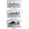 LEZHAN 3028A non  HỘP HIỂN THỊ HẠT NHỎ bộ đồ chơi xếp lắp ráp ghép mô hình Gear Đồ Lắp Ghép 2 khối