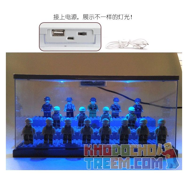 LEZHAN 3028A non  HỘP HIỂN THỊ HẠT NHỎ bộ đồ chơi xếp lắp ráp ghép mô hình Gear Đồ Lắp Ghép 2 khối