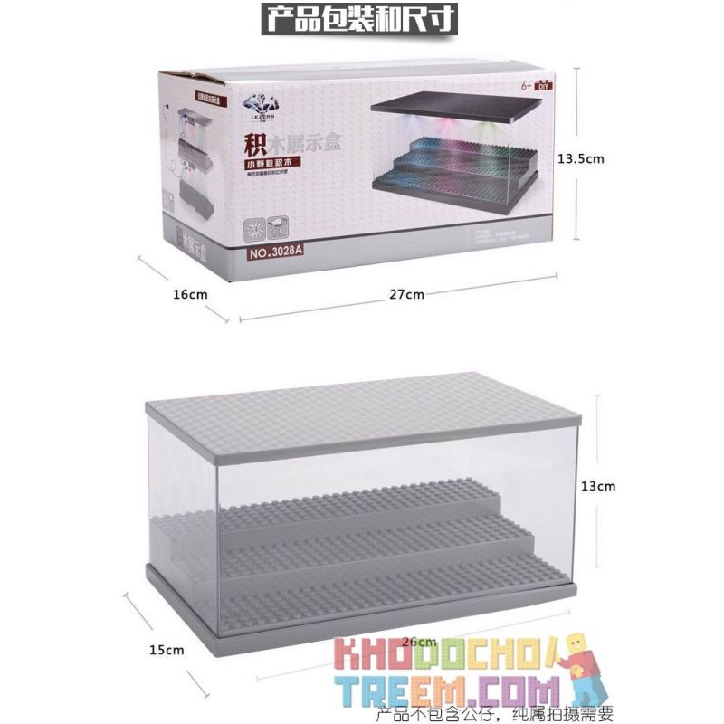 LEZHAN 3028A non  HỘP HIỂN THỊ HẠT NHỎ bộ đồ chơi xếp lắp ráp ghép mô hình Gear Đồ Lắp Ghép 2 khối