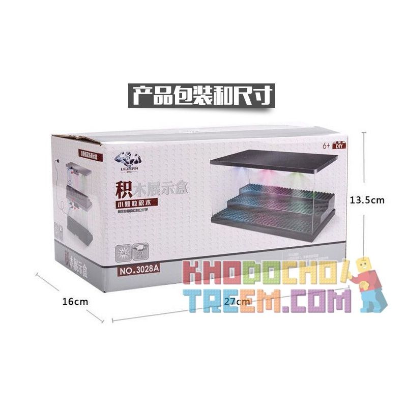 LEZHAN 3028A non  HỘP HIỂN THỊ HẠT NHỎ bộ đồ chơi xếp lắp ráp ghép mô hình Gear Đồ Lắp Ghép 2 khối