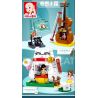 SLUBAN M38-B0818 B0818 0818 M38B0818 38-B0818 non  CỬA HÀNG THÚ CƯNG LUCKY CAT bộ đồ chơi xếp lắp ráp ghép mô hình Chinatown FORTUNE CAT Khu Phố Tàu 308 khối