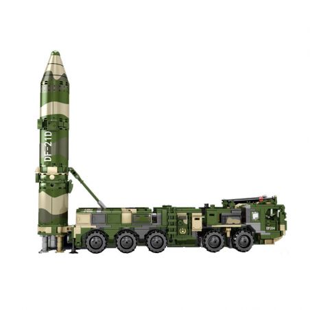 SEMBO 105795 non  TÊN LỬA ĐẠN ĐẠO CHỐNG HẠM DONGFENG 21D bộ đồ chơi xếp lắp ráp ghép mô hình Military Army DF21D-ANTI-SHIP BALLISTIC MISSILE Quân Sự Bộ Đội 1230 khối
