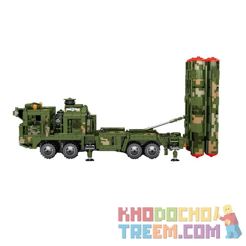 SEMBO 105768 non Lego TÊN LỬA PHÒNG KHÔNG TẦM XA HONGQI-9 bộ đồ chơi xếp lắp ráp ghép mô hình Military Army HQ-9 ANTI-AIRCRAFT MISSILES SYSTEM Quân Sự Bộ Đội 1048 khối