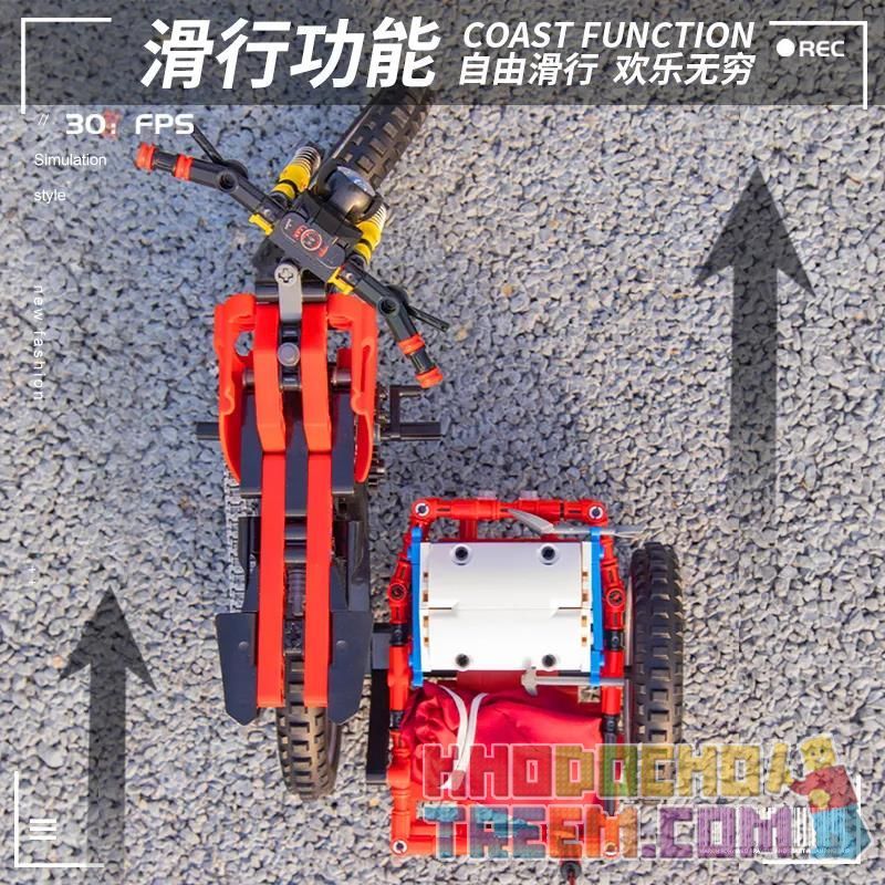 ACHKO 50001 non  MÔ TÔ CẮM TRẠI ĐỊA HÌNH bộ đồ chơi xếp lắp ráp ghép mô hình  COME ALIVE Kỹ Thuật Công Nghệ Cao Mô Hình Phương Tiện 539 khối