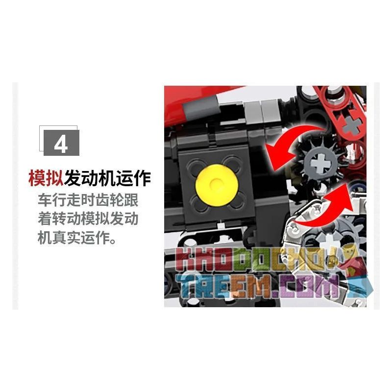 ACHKO 50001 non  MÔ TÔ CẮM TRẠI ĐỊA HÌNH bộ đồ chơi xếp lắp ráp ghép mô hình  COME ALIVE Kỹ Thuật Công Nghệ Cao Mô Hình Phương Tiện 539 khối