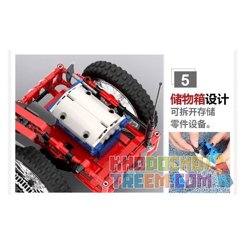 ACHKO 50001 non  MÔ TÔ CẮM TRẠI ĐỊA HÌNH bộ đồ chơi xếp lắp ráp ghép mô hình  COME ALIVE Kỹ Thuật Công Nghệ Cao Mô Hình Phương Tiện 539 khối