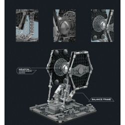 DK 7006 non  MÁY BAY CHIẾN ĐẤU TITAN CÂN BẰNG CĂNG THẲNG bộ đồ chơi xếp lắp ráp ghép mô hình Star Wars BALANCE FRAME THE FIGHTER STARFIGHTER Chiến Tranh Giữa Các Vì Sao 302 khối